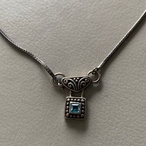 Silver Brighton like necklace 12”